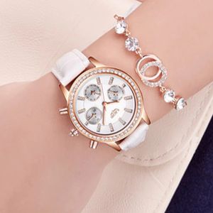 LIGE Top Luxury Brand Women Watches Leisure fashion Leather Quartz Ladies Diamond Dress watch Female gift Relogio Feminino+Box 210517