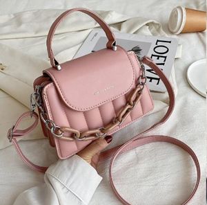 Cross Body Women's Bags 2021 Korean Chain Shoulder Small Square Fashion Foreign All-Match Gas Diagonal Bag