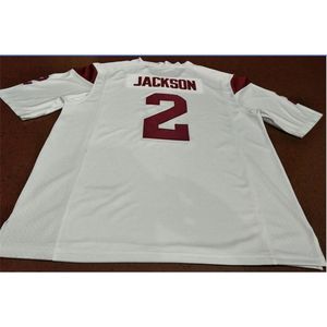 Niestandardowe 009 Młodzieżowe kobiety # 2 Adoreree Jackson USC Trojans piłka nożna Jersey Rozmiar S-5XL lub niestandardowa Jersey Number