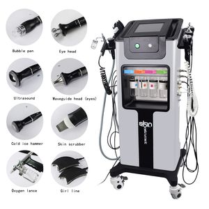 Multi-Functional Beauty Equipment 8 in 1 Hydra facial machines Water Machine Oxygen Skin Care Ultrasonic face peel Spa Wrinkle Removal Treatment salon use