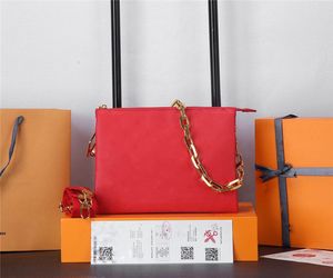 Designer Handbags Single Straps Shoulder Bag Zipper Baguette Bags Interior Compartment Luxury Bag with Chain Straps Handbag Lady Tote Bag