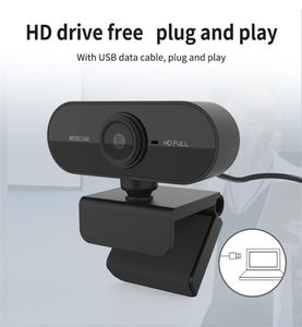 Mode 004 HD 1080P Webcam Mini Computer PC Web Camera with Microphone Rotatable Cameras for Live Broadcast Video Calling Conference Work