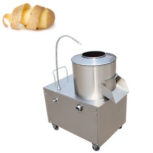 220V / 110V Electric Potato Peeler Commercial Electric Sweet Potato Peeling Machine Rostfritt stål Helt automatiska potatisbricka elektriska peelers