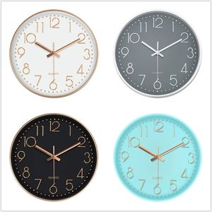 8/12 tum Luxury Silent Wall Clock Living Room Home Decor Fashion Creative Modern Design Wall Watch Bedroom Mute Quartz Clocks 211110