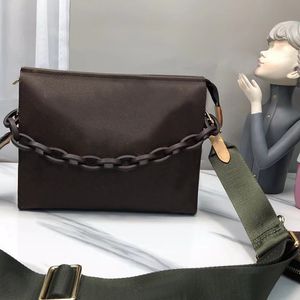 Borse da toilette classiche in vera pelle Lady POUCH Mini pochette Pochette Borse cosmetiche Borsa a tracolla a catena da donna Borsa a tracolla Messenger Borsa da sera Tote