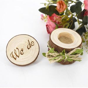 Decorazioni per matrimoni Cuscini per anelli in legno Scatole per gioielli per matrimonio propongono fidanzamento