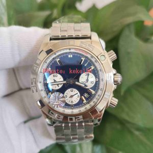BLS Perfect men waterproof Wristwatches Men's 44mm 1884 Stainless Chronograph 44mm Blue Dial AB042011.C851.375A ETA 7750 Movement Automatic Mens Watch Watches