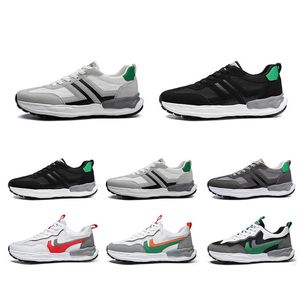 Erkekler Koşu Ayakkabıları Renk Beyaz Kırmızı Yeşil Gri Siyah Nefes Spor Sneakers Erkek Eğitmenler Boyutu 39-44