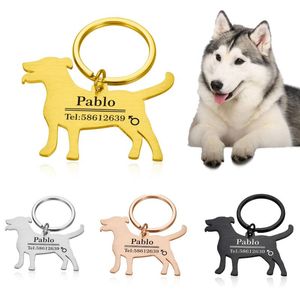 Wholesale custom engraved dog tags for sale - Group buy Dog Tag ID Card Personalized Pet Cat ID Tag Collar Accessories Custom Engraved Necklace Chain Charm Supplies For Name Products