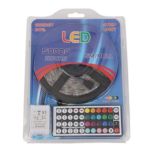 5 M RGB LED Strip DC V Waterdichte flexibele diodeband LED s Lichtstroken met Remote Adapter