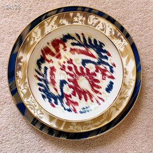 Bone china Tableware Set Ceramic Household Bowl and Dish Luxury Golden-rimmed Porcelain Dinnerware Sets
