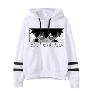 Dabi Eyes Hoodie Boku No Hero Academia Anime Printed Hoodies My Hero Academia Striped Hooded Sweatshirt Pullover Winter Clothes Y0319