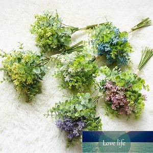 Decorative Flowers & Wreaths Bouquet Green Handmade Artificial Imitation Fake Flower Vanilla Fruit Eucalyptus Leaves Wedding Party Plant1 Factory price expert