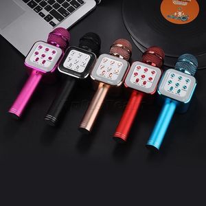 Karaoke Mikrofon El Telsiz Mikrofon Vokal Hoparlör mikrofonun Bluetooth Profesyonel Kayıt Mikro Taşınabilir Ev KTV W1818