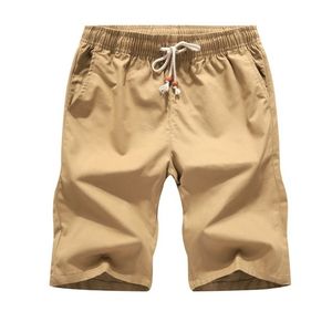 Färgrik bomullslinne sommar shorts män strand mens khaki hem avslappnad vit sweatshorts 5xl försäljning 210629