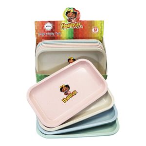 Bandeja de rolamento de acrílico grande 270 * 160 MM Bandejas de plástico biodegradável exclusivas para viagens leves por atacado cores misturadas