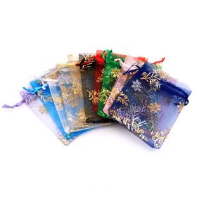 Jewelry Pouches Packaging Organza Bags Pouche Packing Bag Birthday Party Decor Wedding Christmas Supplies