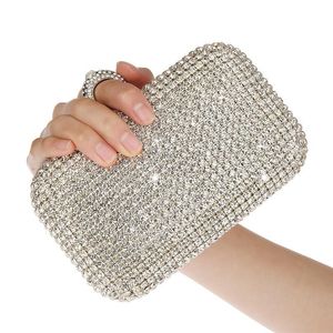 Shiny Water Drill Famous Hand Bag Fashion Ring Mini Handbag Set Up Dinner Dress Purses And Handbags Luxury Designer Clutch Bags