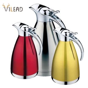 VILEAD Stainless Steel Coffee Thermos Mug Grip Teapot Vacuum Flasks Cups Garrafa Termica Water Bottle Home Restauran 211109