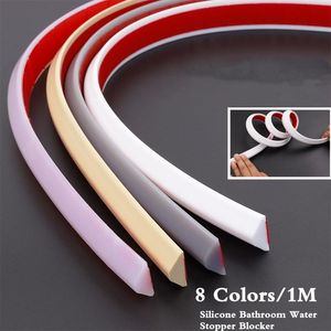 Other Bath & Toilet Supplies 8 Colors 1M Silicone Bathroom Water Stopper Shower Dam Dry And Wet Separation Flood Barrier Door Bottom
