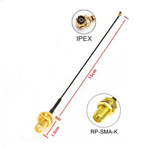 OEM Antenner Extension Lines U.FL IPX iPex Ufl till RP-Sma SMA Kvinna Manlig Antenn WiFi Pigtail Line 1.13 Kabel Ufl1.13mm Välj din längd