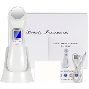 RF LED Photon Therapy Devices Facial Lifting Skin Föryngring Vibration Massager EMS MicroCurrent multifunktionell skönhetsapparat