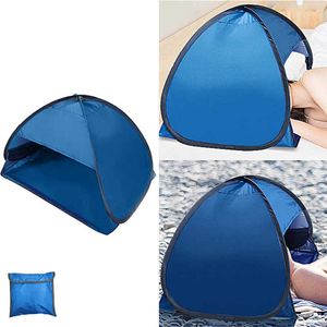 Portable Beach Sunshade Tent UV-protecting Sunshelter Automatic Opened Summer Outdoor Camping Sunshade Tent with Storage bag New Y0706