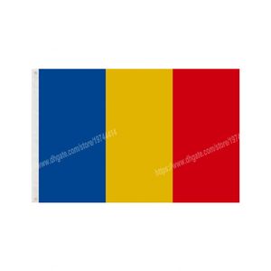 Rumänien Flaggor National Polyester Banner Flying 90 x 150cm 3 * 5ft flagga över hela världen utomhus kan anpassas