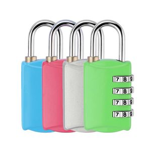 Portable 4 Dial Digit Password Lock Combination Suitcase Luggage Metal Code Password Locks Padlock