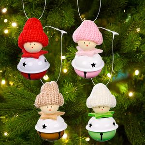 Рождественская кукла с женгл колокольчиками кулон украшения рождественские дерево висит украшения праздник декор Phjk2109