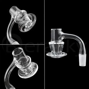 Full Weld Beveled Edge Smoking Blender Style Terp Slurper Quartz Banger 10mm 14mm 18mm Gradi Maschio Femmina 20mmOD Chiodi Per Bong Di Vetro Dab Oil Rigs Tubi