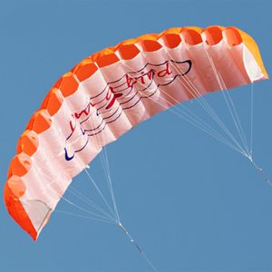 140cm dubbel linje parafoil programvara paragliding strand stunt kitesurf utomhus bra flygande 3d mjuk drake