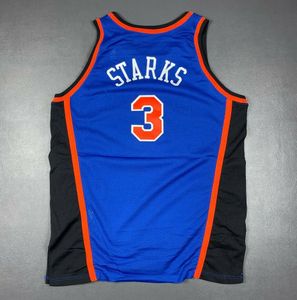 Seltenes Basketball-Trikot für Herren, Jugendliche, Damen, Vintage-Retro, John Starks, Champion 95/96, High School, Größe S-5XL, individuell, beliebiger Name oder Nummer