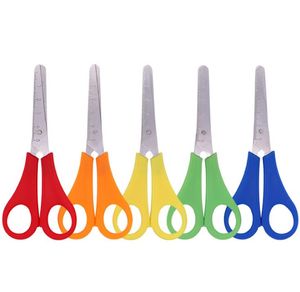 Atacado de plástico crianças de segurança tesoura diy régua de escala scissor criança papelaria escritório shears sn2493