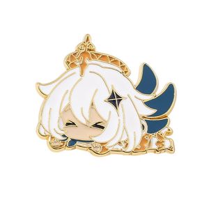 Pins, Broches Genshin Impacto Duro Esmalte Metal Broche Mulheres Jogos Jóias Crachá Kawaii Figura Dos Desenhos Animados Lembrança Lembrança Cosplay Presente Para Fãs