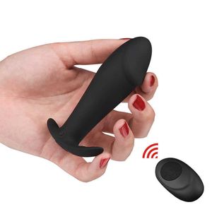 Small Anal Plug Vibrator Anal Sex Toys For Men Prostate Massager Vibrating Butt Plug Vibro Bullet Mini Buttplug Vibrator Remote X0602