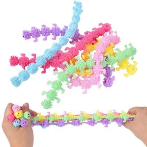 Elastische touw snaar fidget polsband decompressie speelgoed draagbare stretchy polsband flexibele silicium armband voor volwassen kind stress autisme reliëf noedels CT22