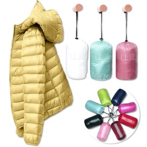 Women's Winter Down Jackets Hooded Long Sleeve Ultralight Thin Coat warm autumn coat parka spring Lightweight 211013