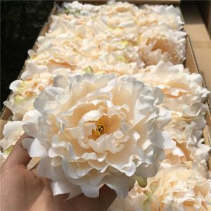 Teste di fiori di peonia di seta di alta qualità Decorazioni di nozze Decorazione per feste Simulazione artificiale Peonia di seta Camelia Fiore di rosa Matrimonio