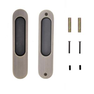 Wholesale free barns for sale - Group buy Sliding Barn Door Flush Handle quot mm Invisible Finger Pull For Cabinets Drawers Rectangular Bronze Free Sharp Edge Handles Pulls