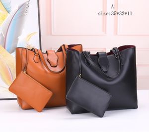 Top-Qualität, modische Damen-Handtasche, schwarze Handtasche, große Leder-Tragetaschen, Schultertasche, Handtaschen, Kettentasche, orangefarbene Tasche, Einkaufstasche, Kordelzug-Geldbörse