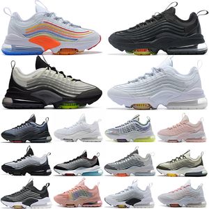 Moda ZM950 Sneakers Trainers Mens Mulheres ZM 950 Correndo Sapatos Branco Off Chile Vermelho NRG Japão Preto Metálico Prata Triplo com Símbolo Neon Midnight Tamanho 36-45