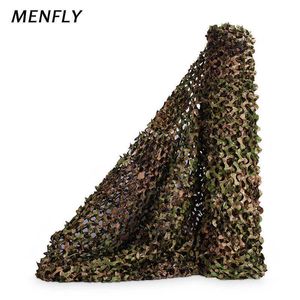 Menfly 1.5 M Geniş Greenzone Tek Katmanlı Kamuflaj Net Askeri Güneşlik Alan Araba Kapsayan Açık Kuş Izle Sunshelter Y0706