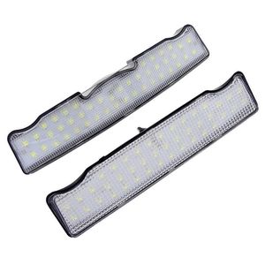 2 Pcs Car 12V LED SMD Roof Lights White Interior Front Rear Celling Lamp Reading Light For BMW 5 Series F10 F11 F07 GT Auto Part