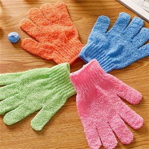 DHL Skin Bath Shower Wash Cloth Shower Scrubber Back Scrub Exfoliating Body Massage Sponge Bath Gloves Moisturizing Spa Skin Cloth 953 R2