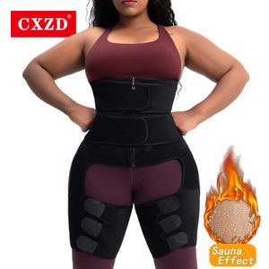 Women Body Shaper Neoprene Sweat Waist Trainer Thigh Trimmer Leg Shapers Fat Burning Hip Enhancer Lift Butt Lifter