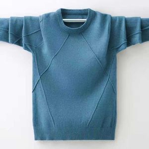 Подростки мальчики свитер новая осень зима вязаная хлопчатобумажная детская одежда дети пуловеры свитер для мальчиков трикотаж верхняя одежда Y1024