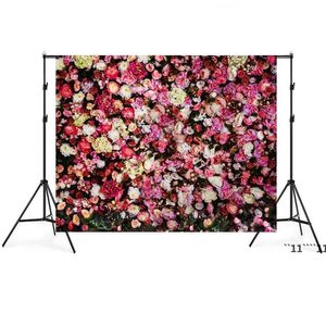 3D Rosa Flower Theme Fotografia Fundo 150 * 200cm Casamento Nupcial Newborn Chuveiro Festa de Aniversário Photo Backdrops RRD12389