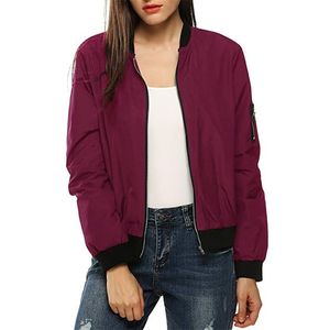 Mulheres Mulheres Windbreaker Jaqueta Moda Fina Básico Bombardeiro Manga Longa Casal Casual Outerwear 211014