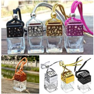 8 ml Auto Parfüm Flasche Hohl Hängen Parfüm Ornament Lufterfrischer Für Ätherische Öle Diffusor Duft Leere Glas Flasche HH7-1827